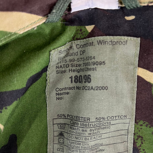 British Army S95 DPM Camouflage Windproof Combat Smock - Medium 180/96