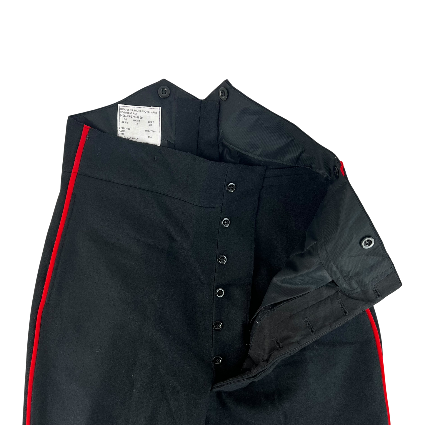 British Army No 1 Dress Footguards WO Musician's R&F Trousers - W32 L33.5