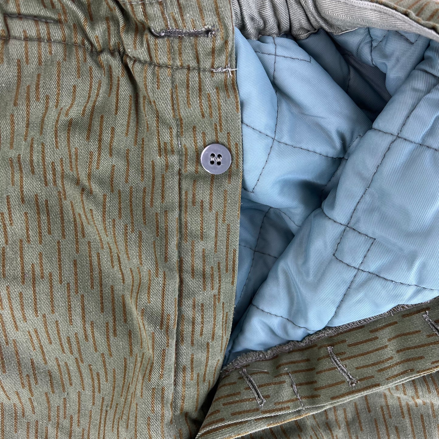 East German Army Strichmuster Camouflage Thermal Trousers - W34 L27