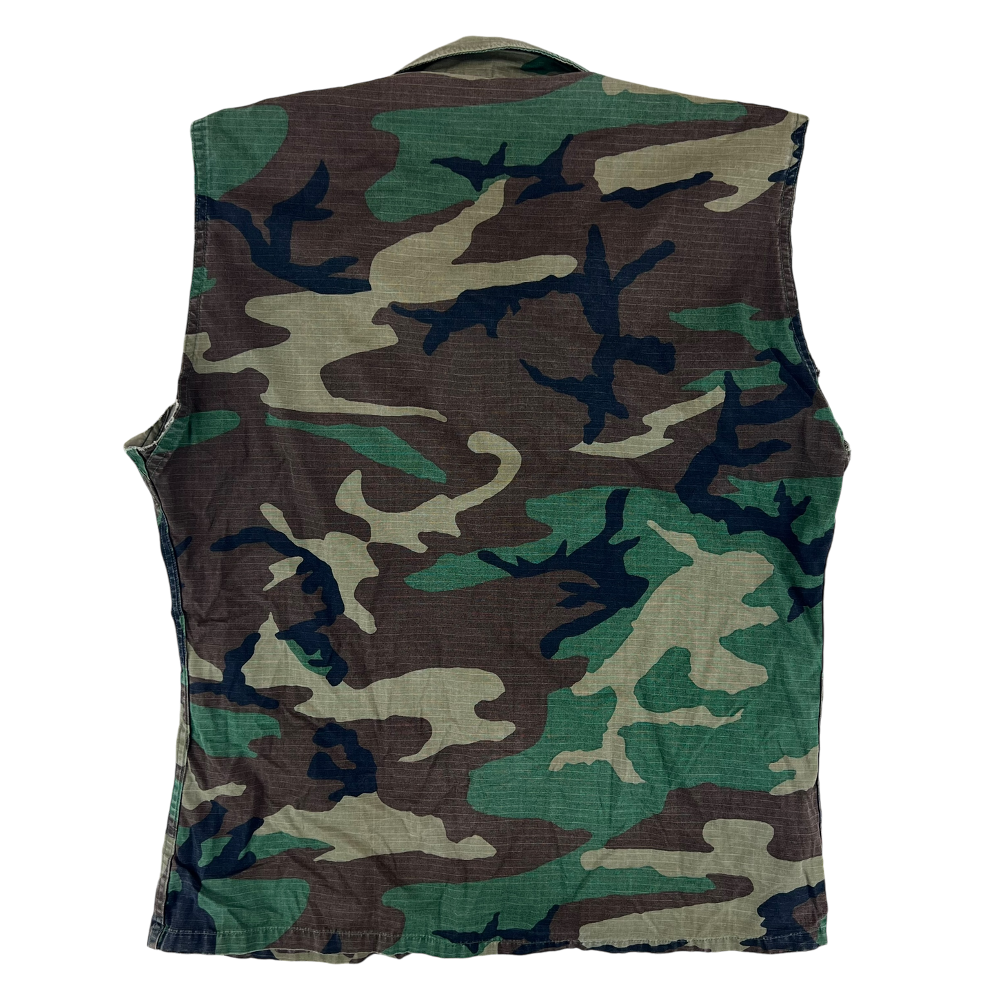 US Army M81 Woodland Camouflage BDU Combat Jacket Vest - Large