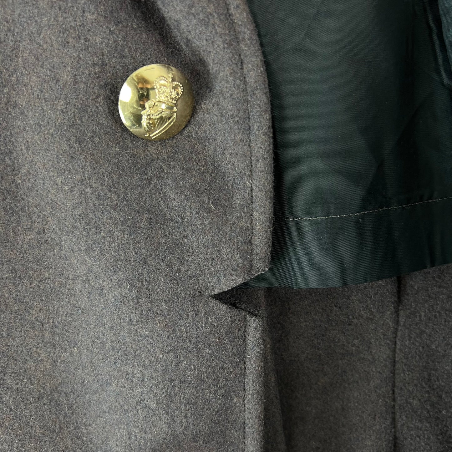 British Army Footguards Wool Greatcoat - Irish Guards - Medium