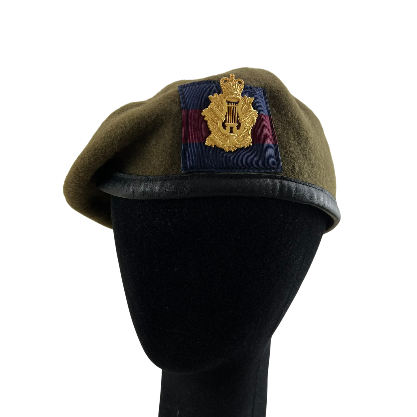 British Army Beret w/ Badge - Music Corps - Medium 57cm
