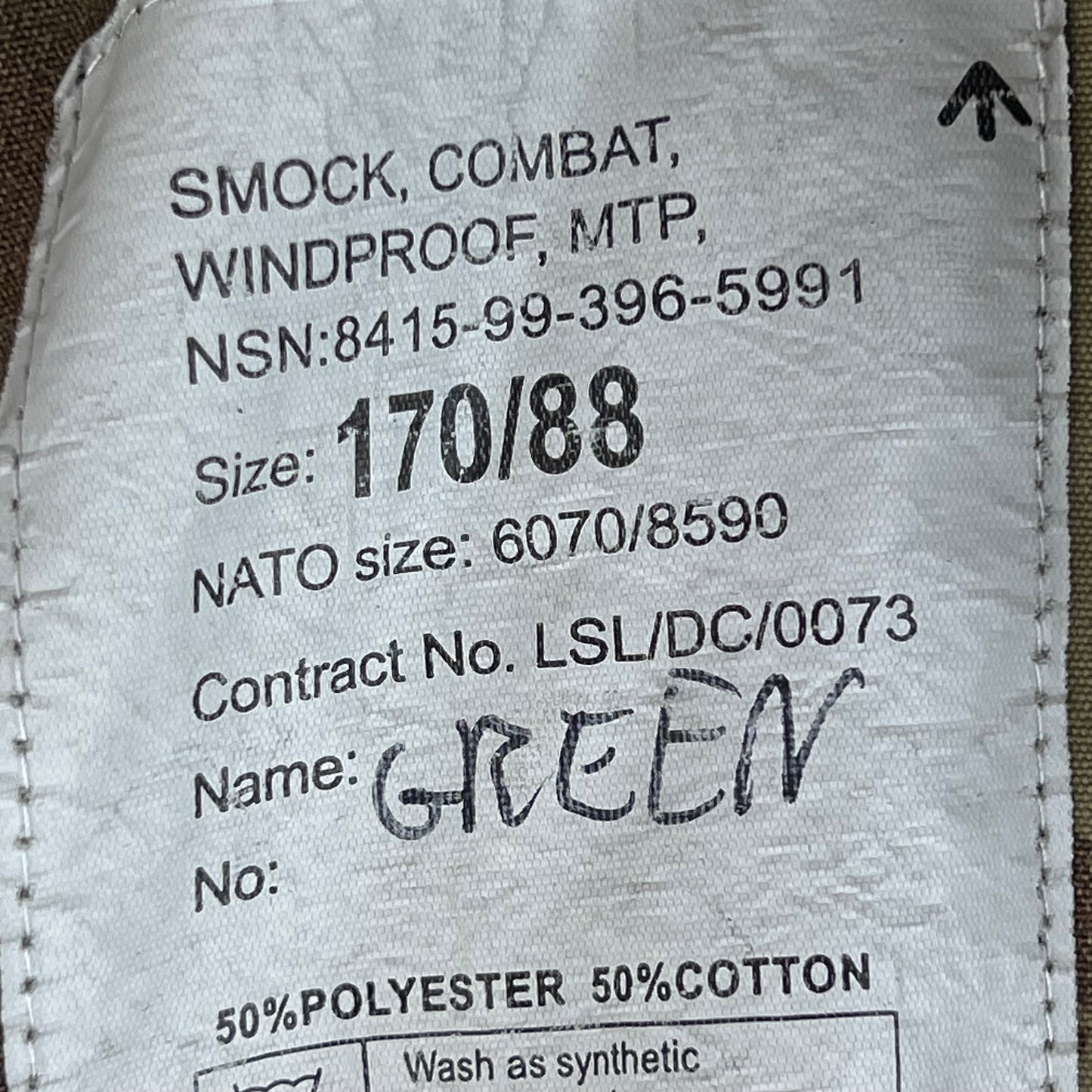 British Army MTP Camouflage Windproof Smock - Small 170/88