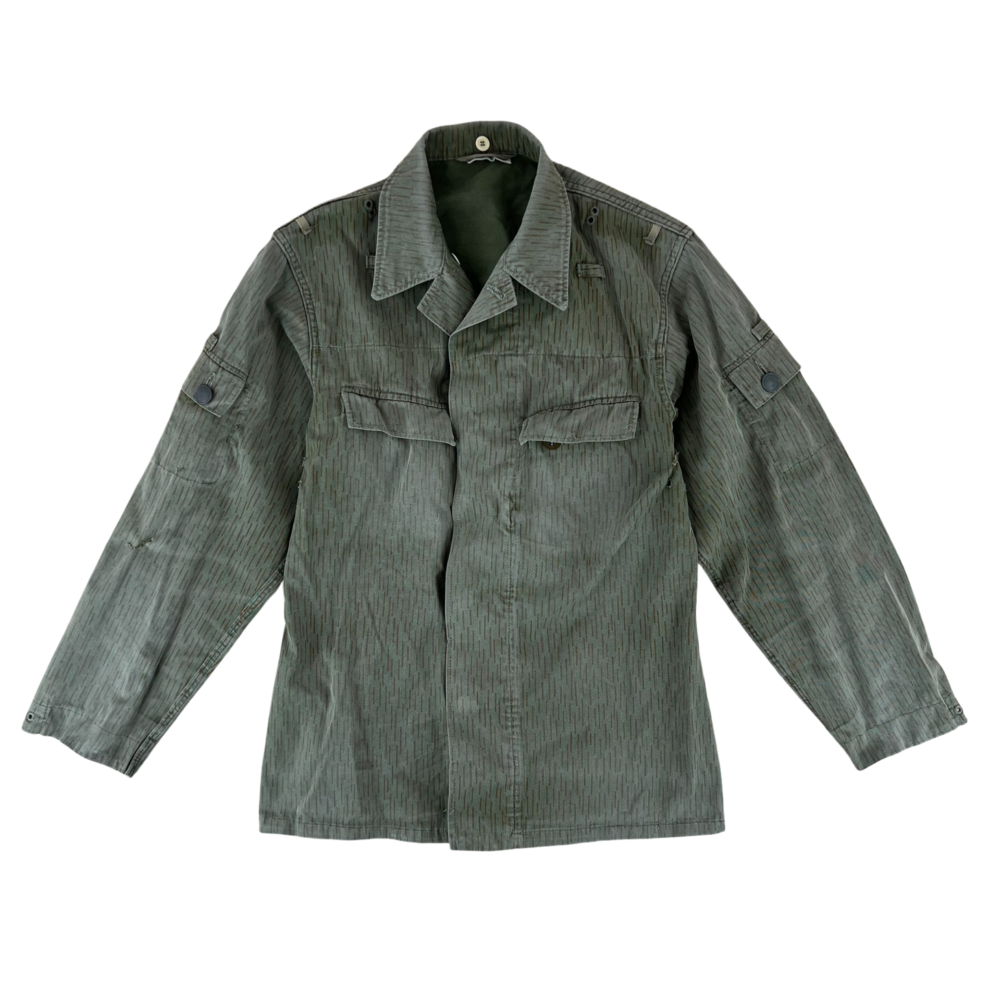 East German Army NVA DDR Raindrop Strichmuster Camouflage Jacket - Medium m44