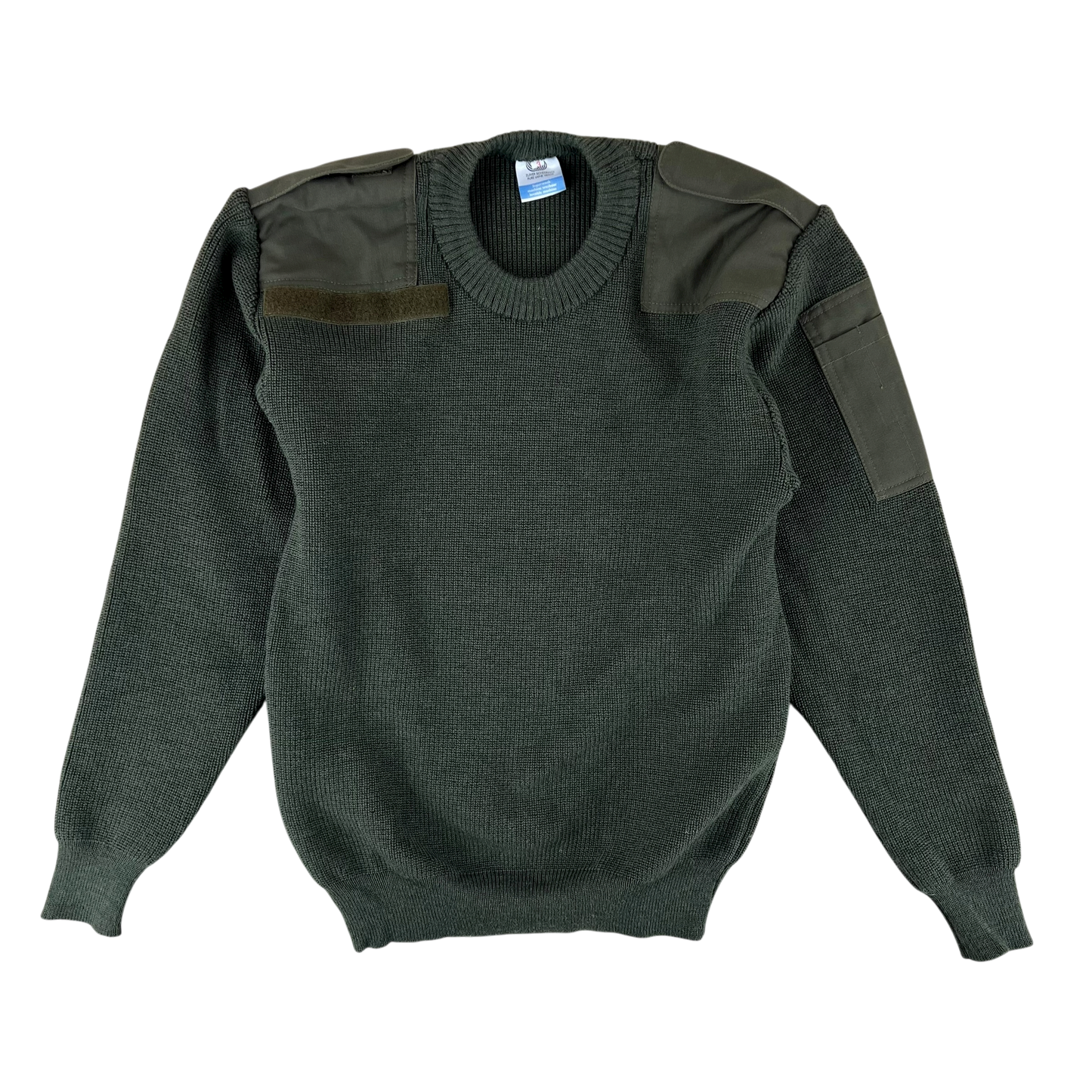 Dutch Army Olive Green Wool Sweater Jumper - Medium