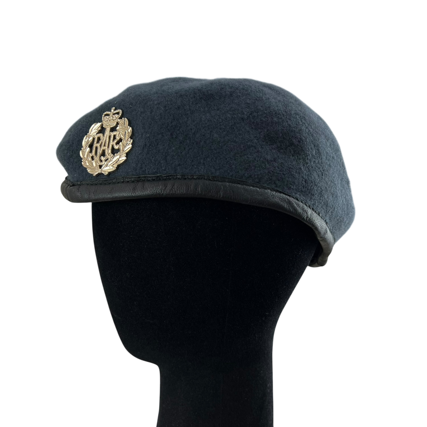 British RAF Beret w/ Badge - Large 59cm