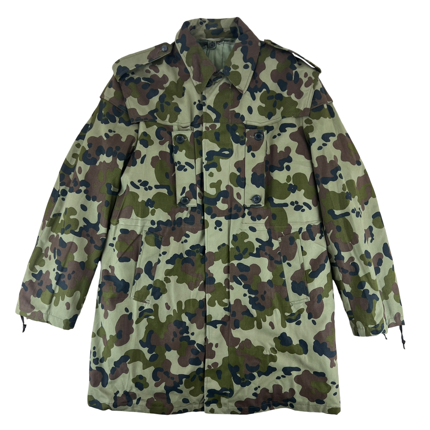 Romanian Army M1994 Fleck Leaf Camouflage Parka w/ Winter Liner - Medium