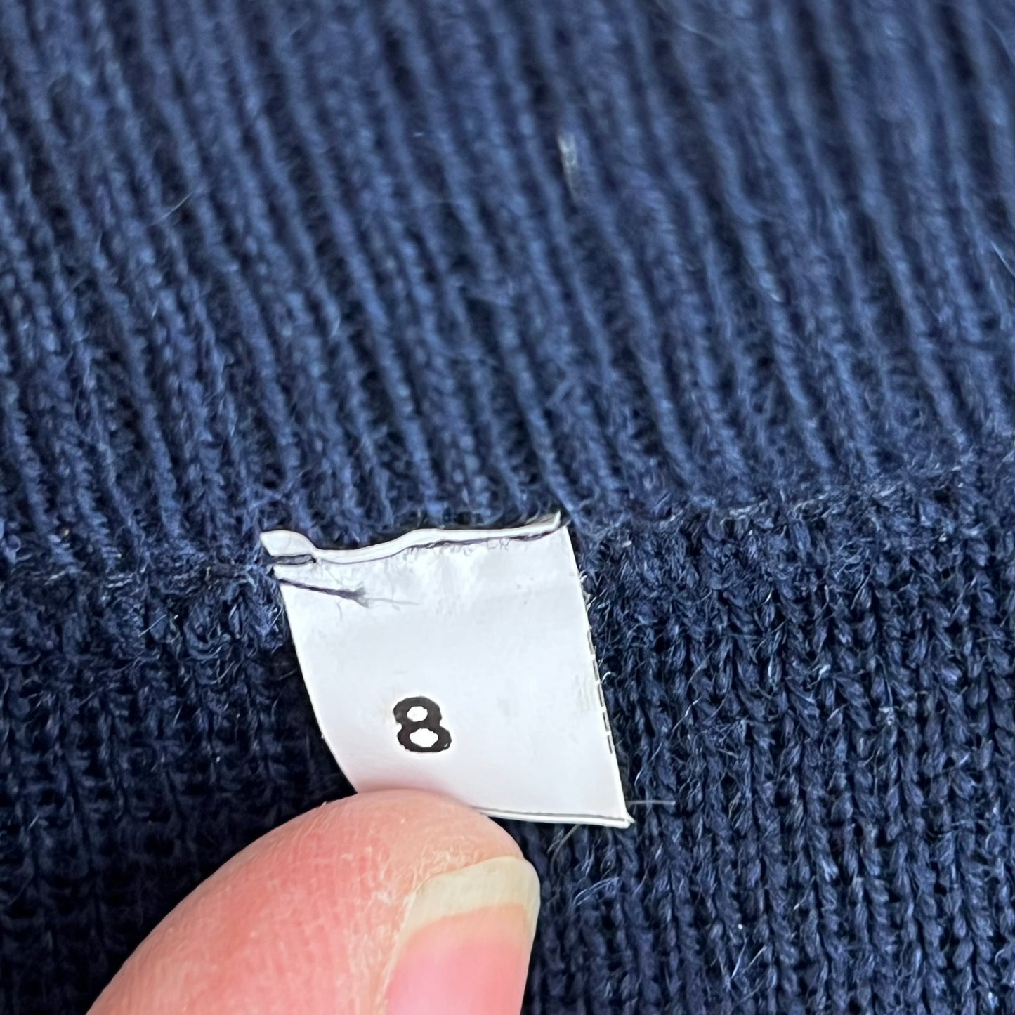 Dutch Navy Blue V Neck Pullover Jumper - X Large