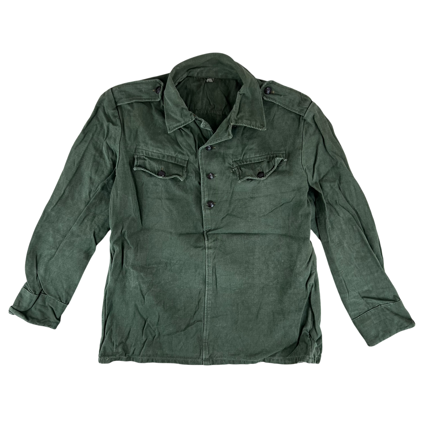 Bulgarian People's Army Olive Green Cossack Shirt - Medium