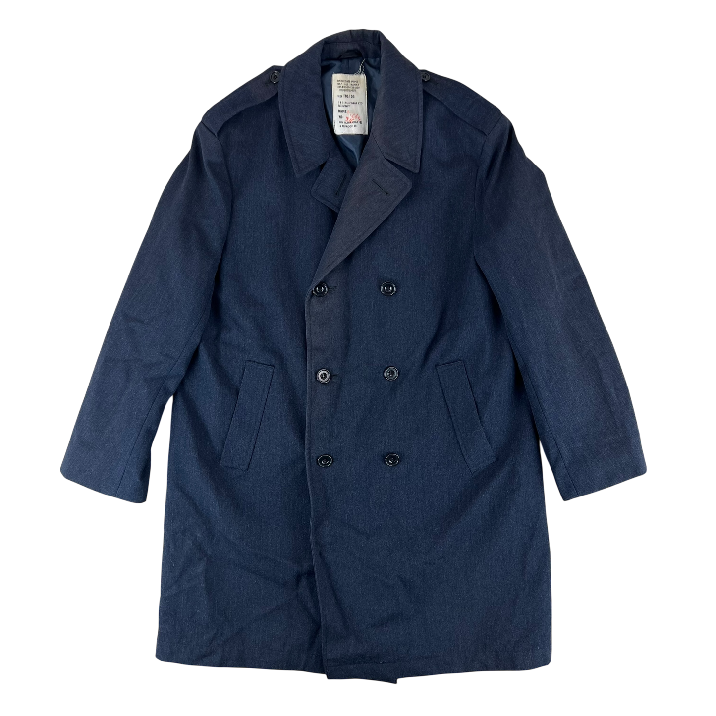 British RAF Blue Raincoat Trench Coat - Large 170/108