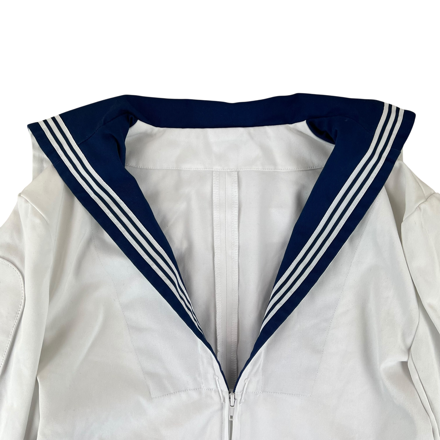 British Royal Navy Class II White Jumper Sailor's Top - Medium 176/96