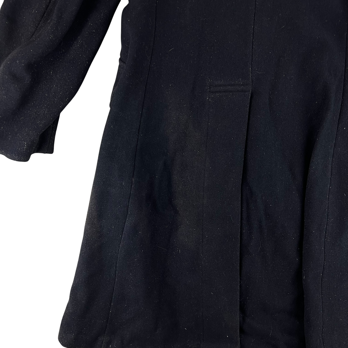British Army 50s Civil Defence Black Greatcoat - Medium