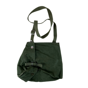 Swedish Army M51 Bag Gas Mask Haversack Olive Green Canvas