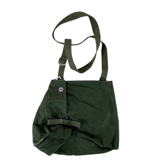 Swedish Army M51 Bag Gas Mask Haversack Olive Green Canvas