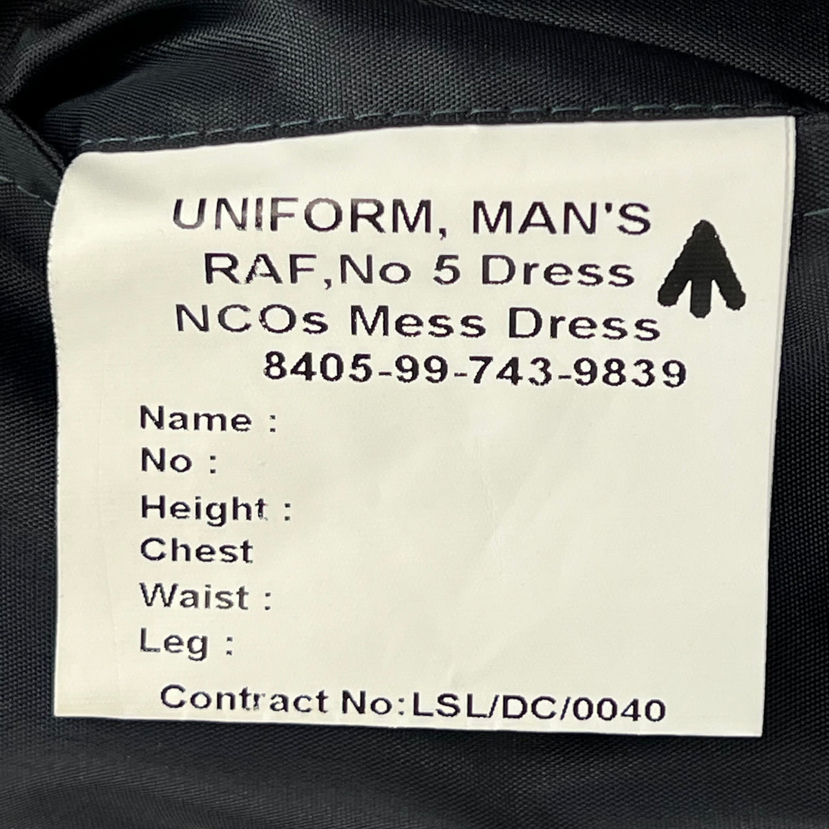 British RAF No. 5 NCO Mess Dress Jacket - Large 108L