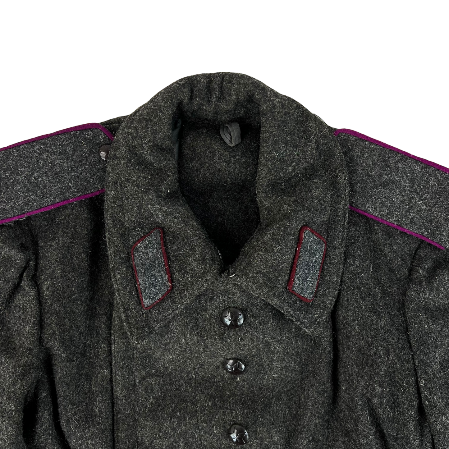 Bulgarian People's Army 50s Grey Wool Greatcoat - Medium
