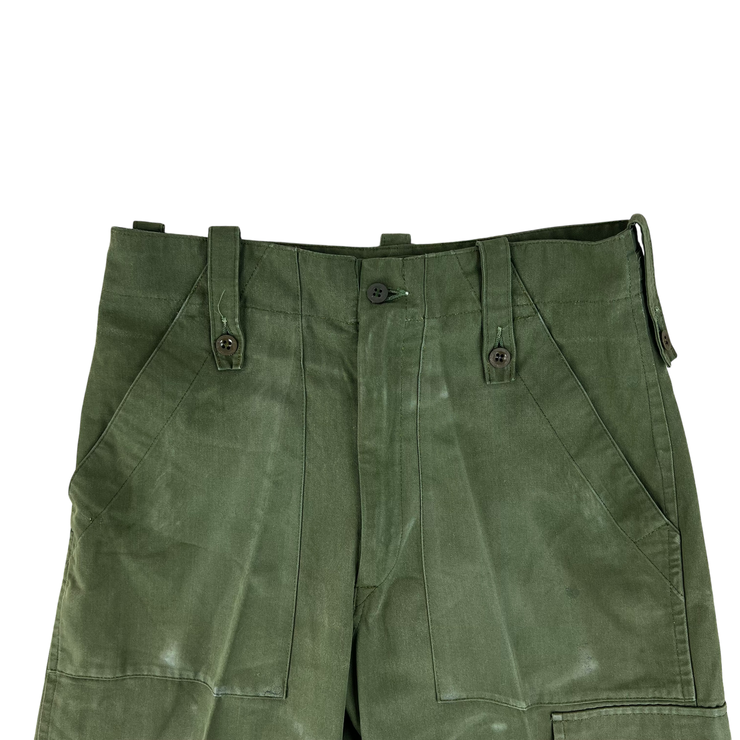 British Army Olive Green Fatigue Work Trousers - W30 L28.5