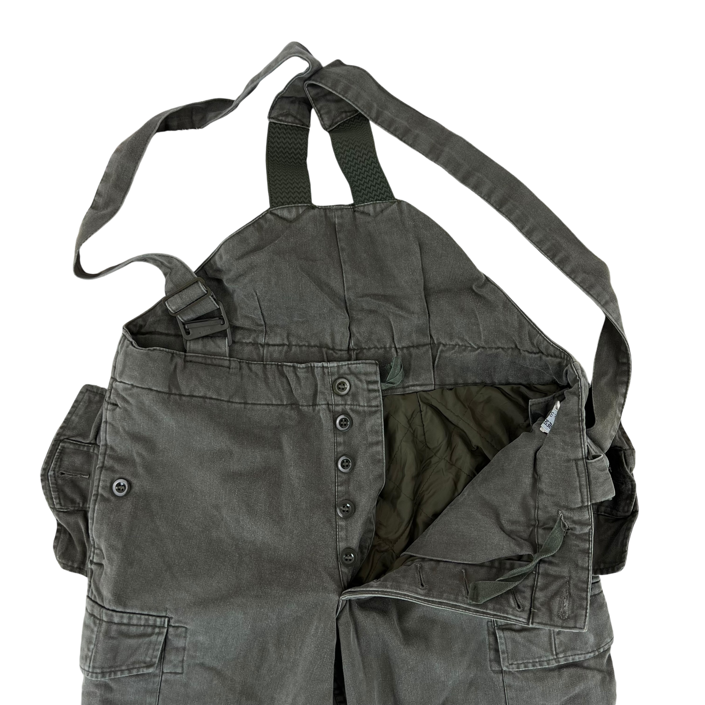 Austrian Army Thermal Insulated Olive Drab Bib Overalls - W35 L25