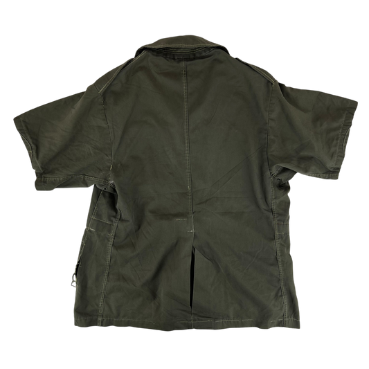 Italian Army Olive Drab Field Tailored Roma 75 Safari Jacket Shirt -