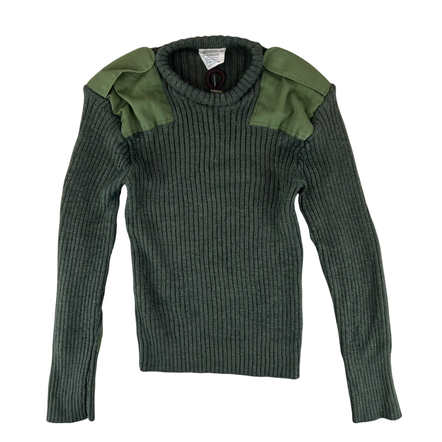 British Army Olive Green Pullover Jumper - Medium 100cm