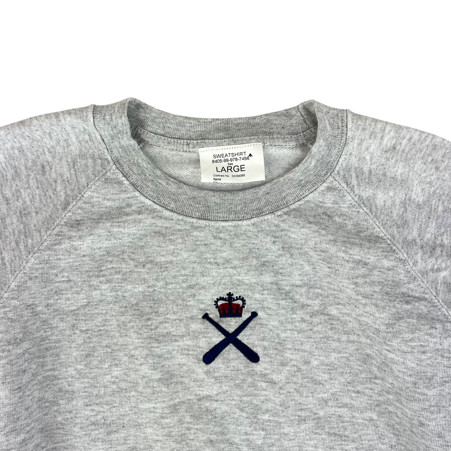 British Army PTI Grey Sweatshirt Jumper - Large