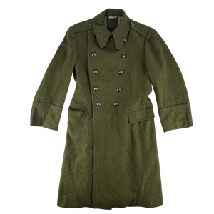 Romanian People's Army 80's Khaki Wool Greatcoat - Medium