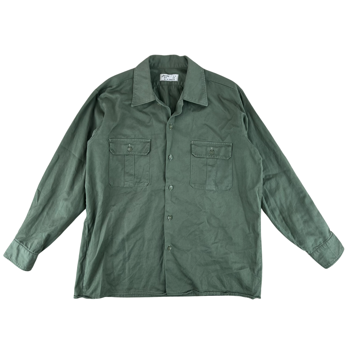 Yugoslav Army M77 Olive Drab Dress Shirt - Large