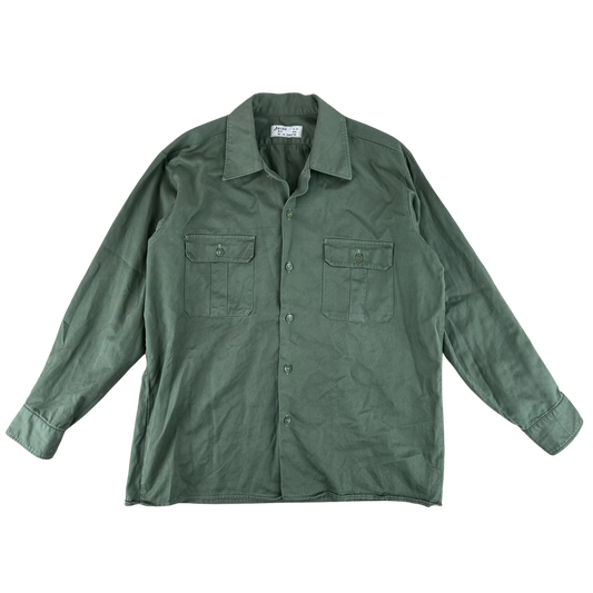 Yugoslav Army M77 Olive Drab Dress Shirt - Large