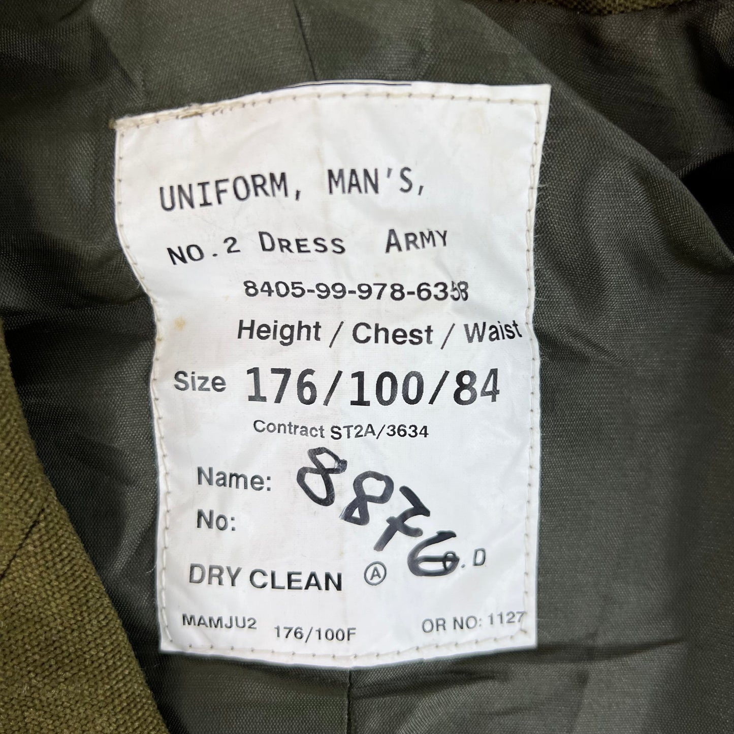 British Army Old Pattern No. 2 Olive Green Dress Jacket - Gurkha Rifles - Medium 176/100