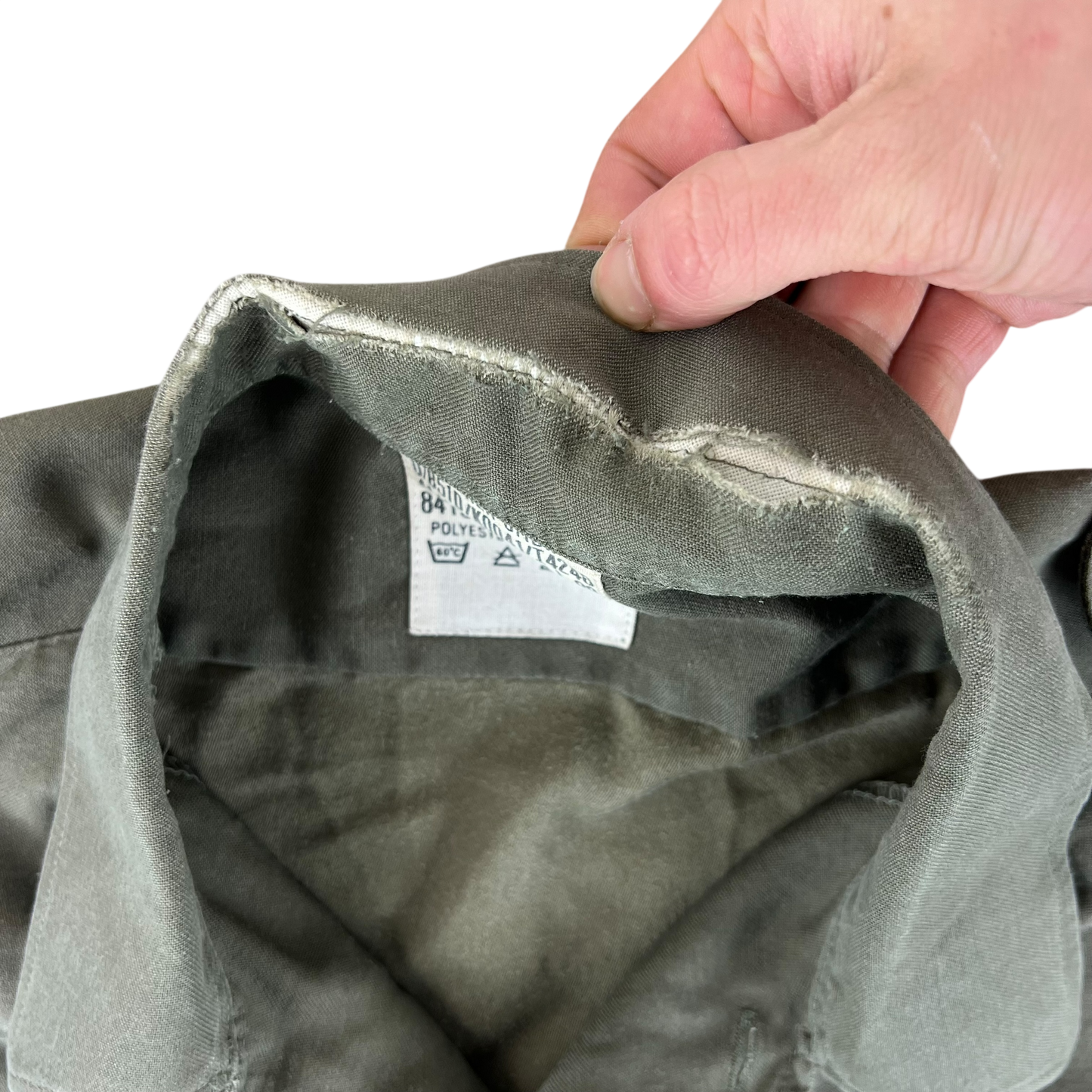 German Army Olive Green Long Sleeve Field Shirt - Large GrNr4