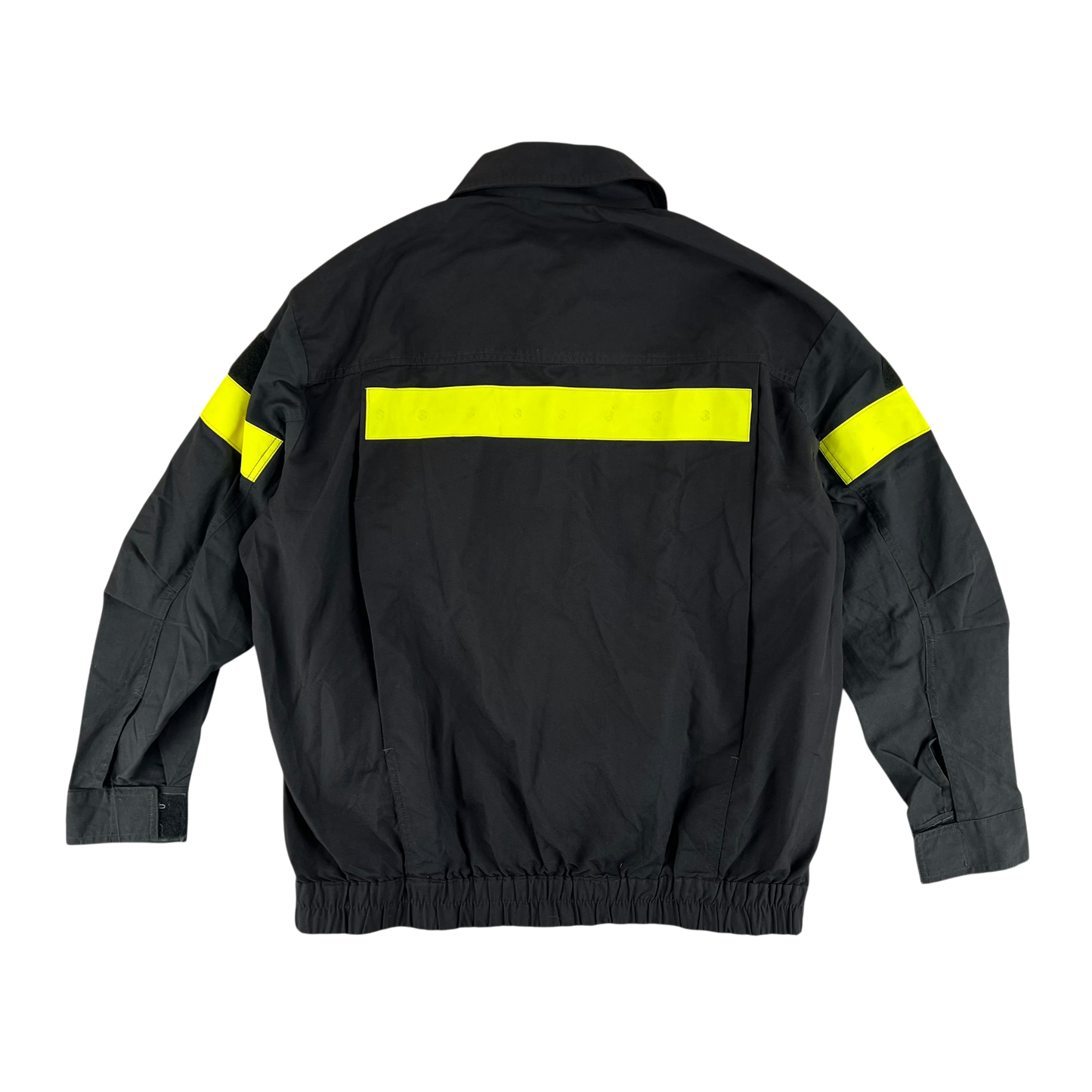 Italian Fire Services Hi-Vis Black Jacket - X Large