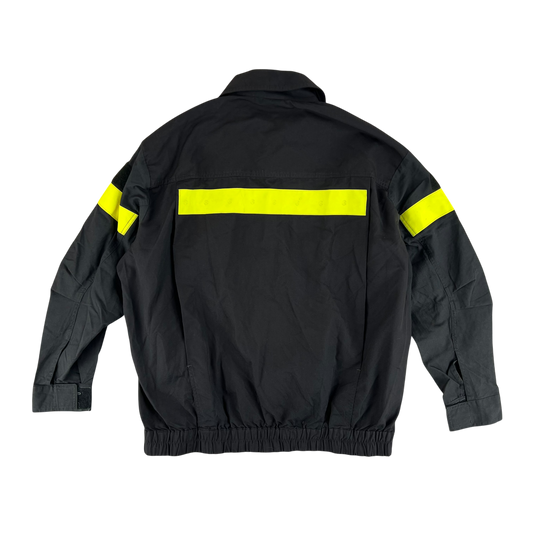 Italian Fire Services Hi-Vis Black Jacket - X Large