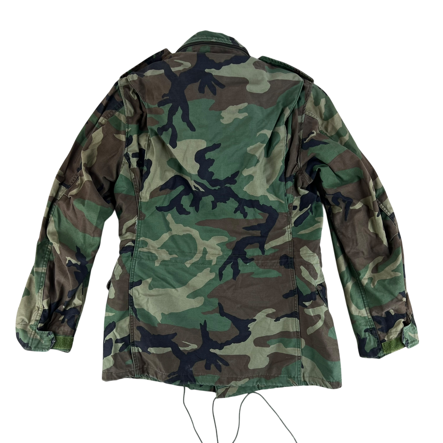 US Army M81 Woodland Camo M65 Cold Weather Field Coat - Small