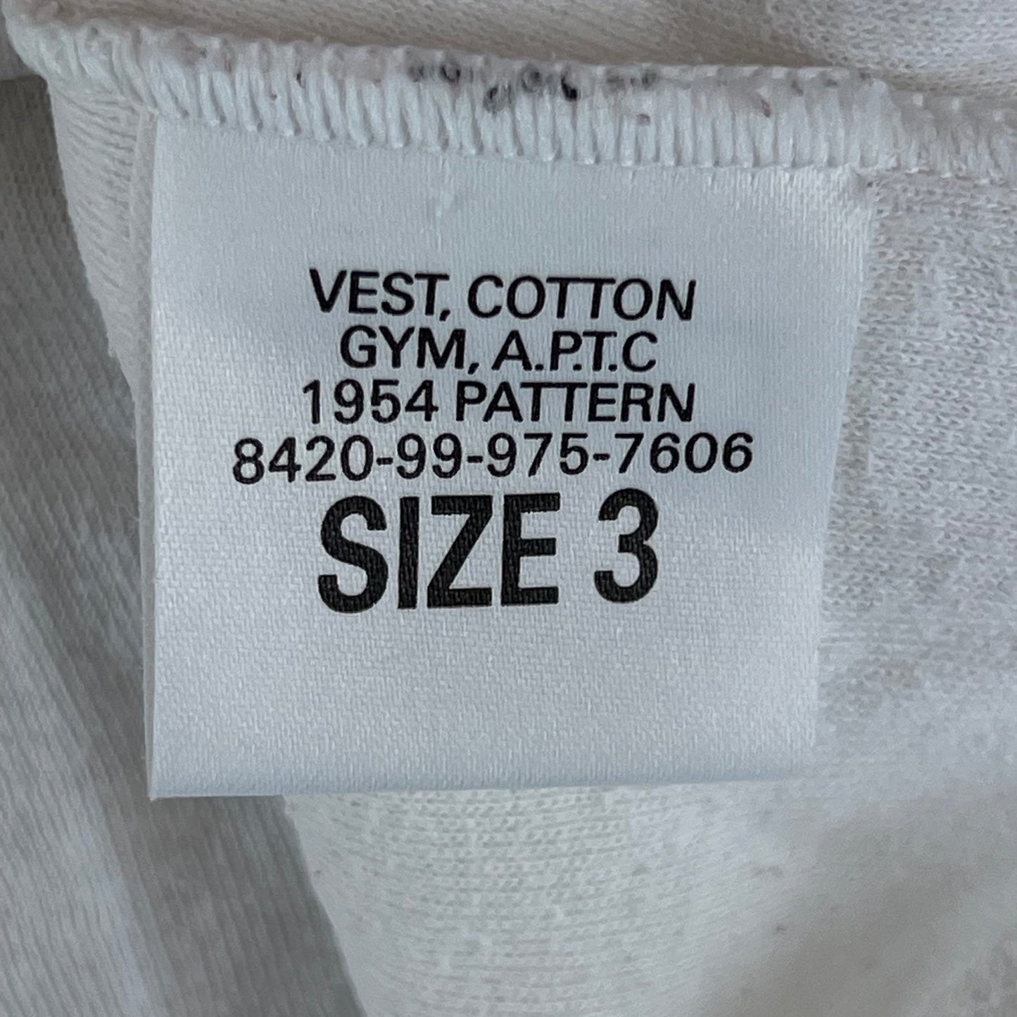 British Army PTI Vest 1954 Pattern - Medium