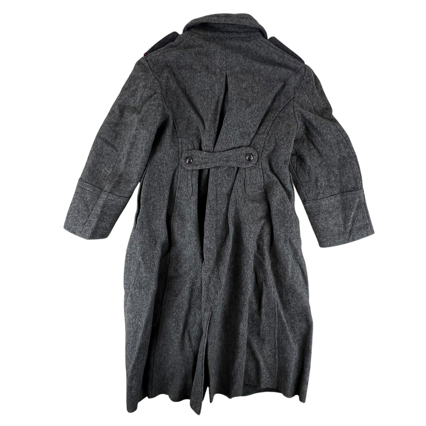 Bulgarian People's Army 60s Grey Wool Greatcoat - Medium