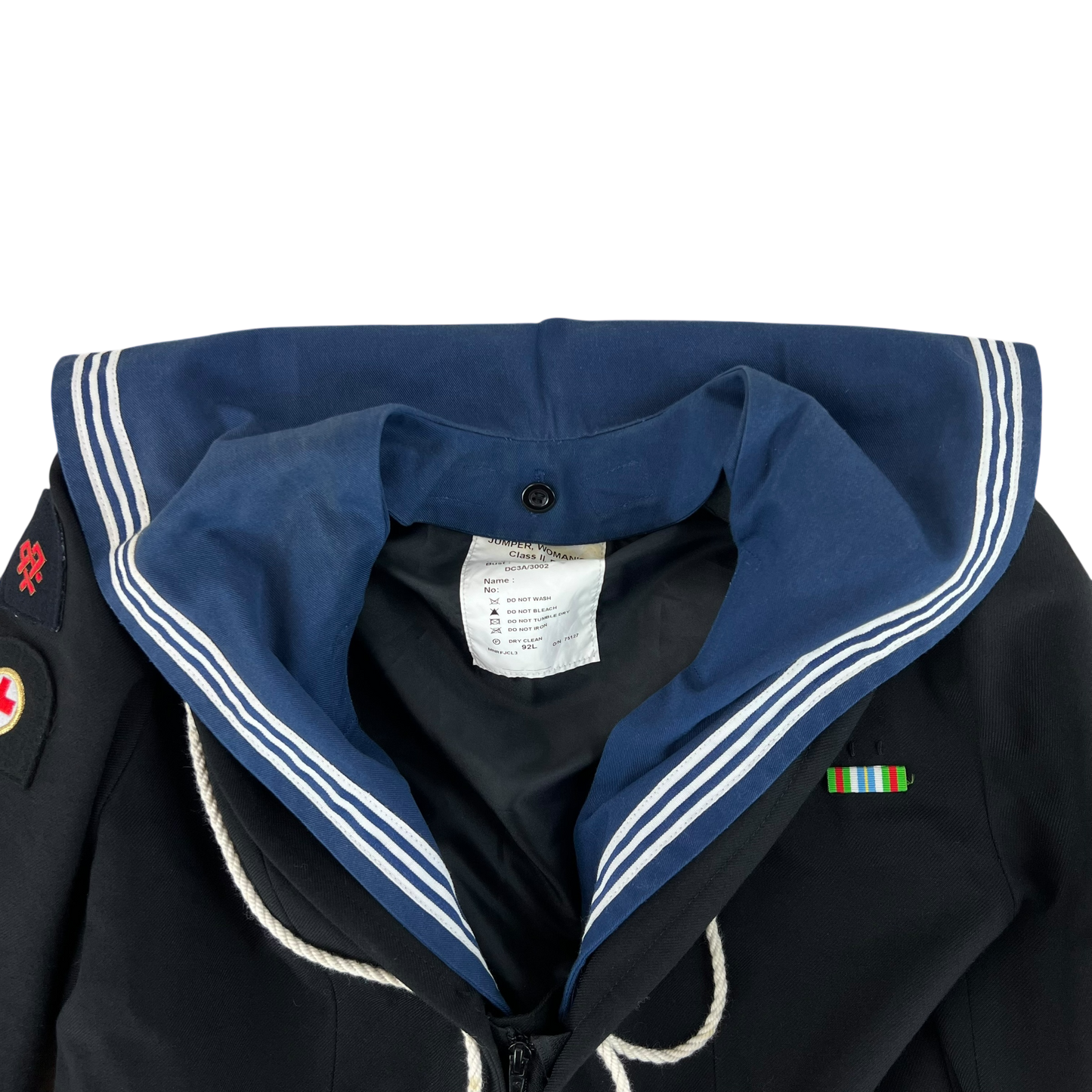 British Royal Navy Women's Class II Jumper Sailor's Top - Medium 92L