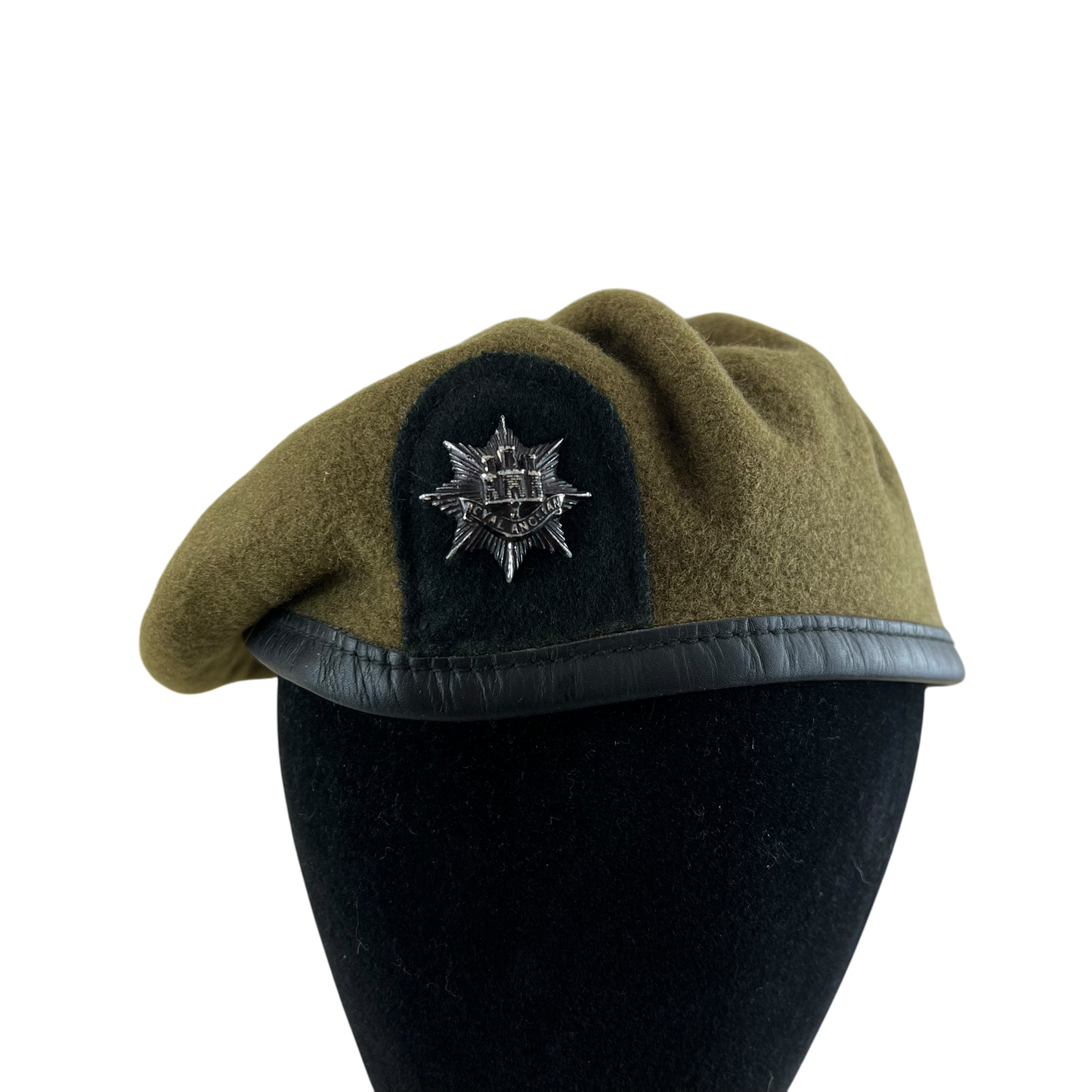 British Army Royal Anglian Beret w/ Badge - Small 56cm