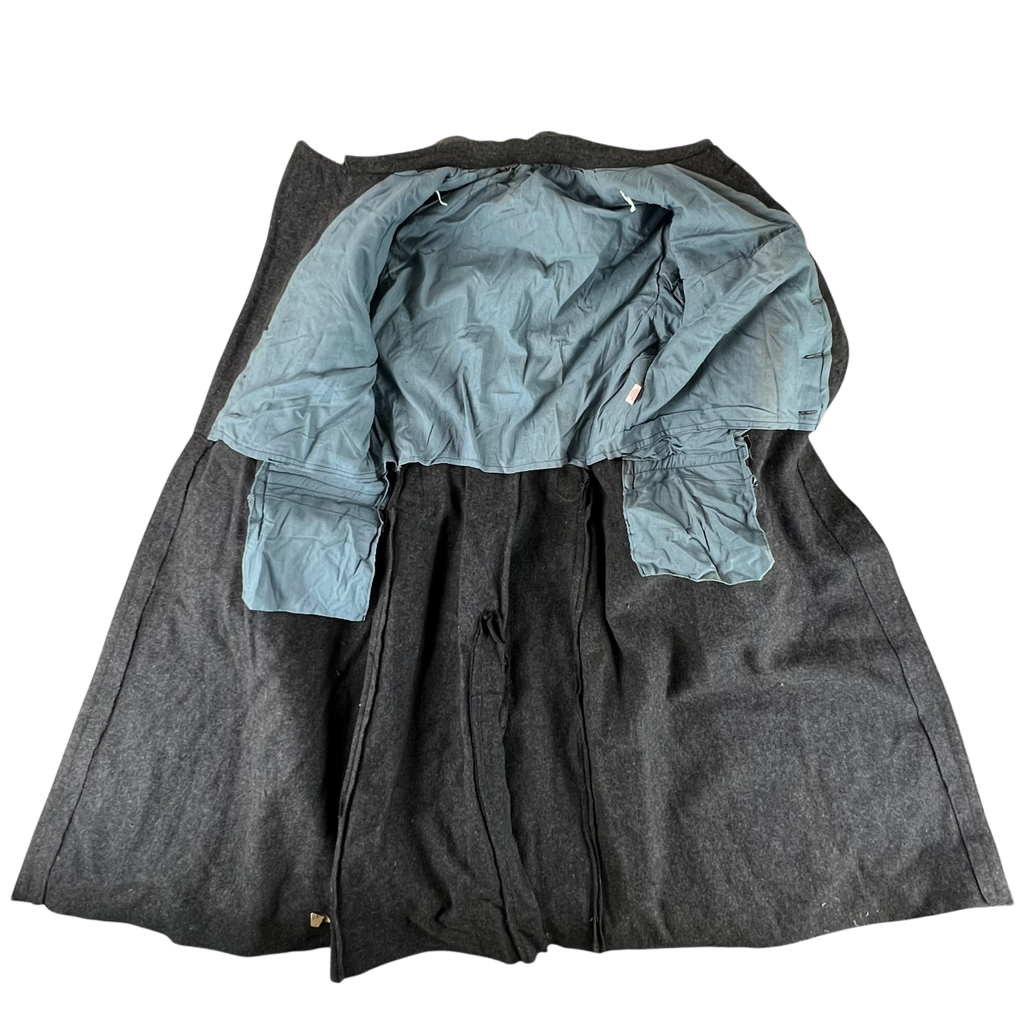 Bulgarian People's Army 70s Grey Wool Greatcoat - Large