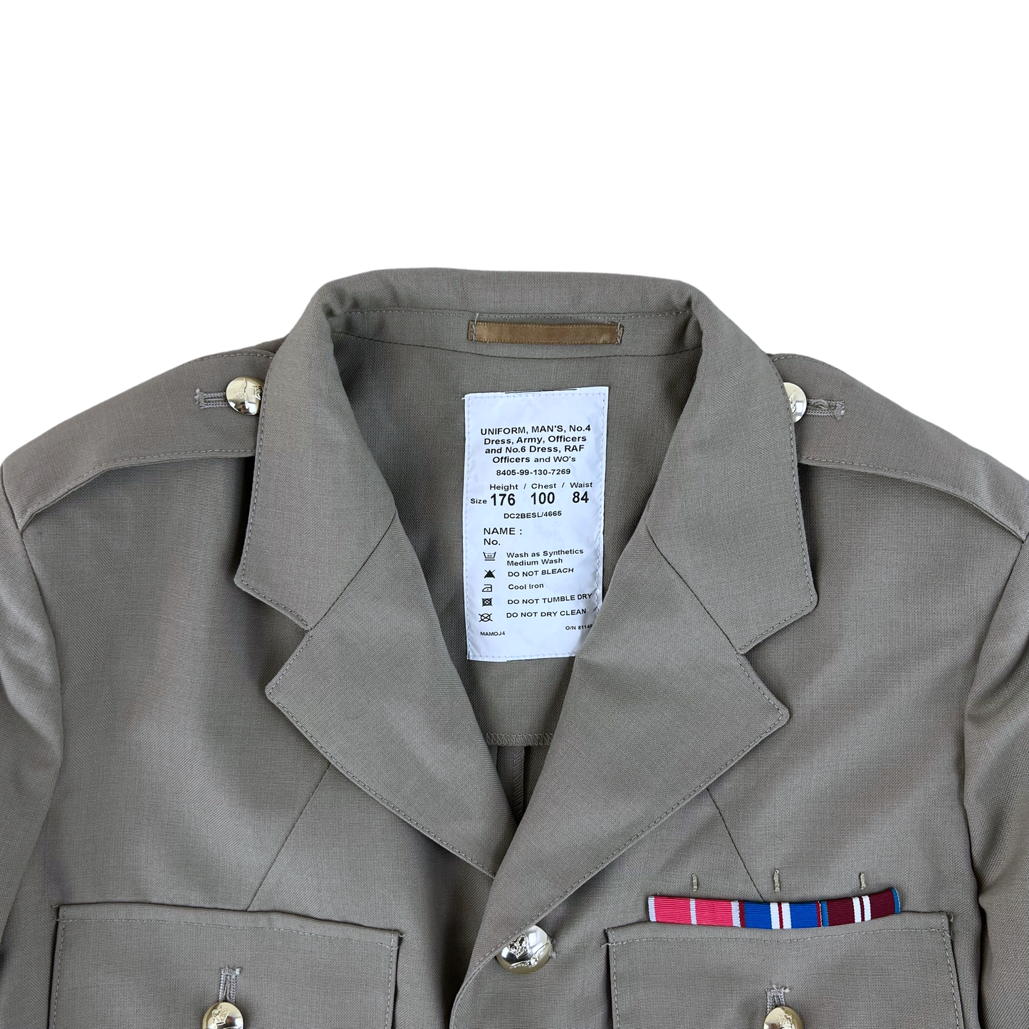 British RAF No. 6 Tropical Dress Jacket w/ Belt - Medium 176/100