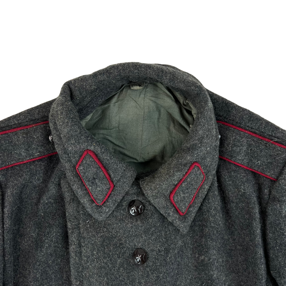 Bulgarian People's Army 80s Grey Wool Greatcoat - Large