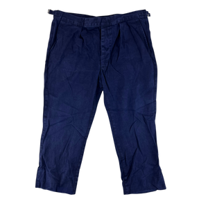 British Royal Navy Cotton Working Dress Trousers - W40 L27