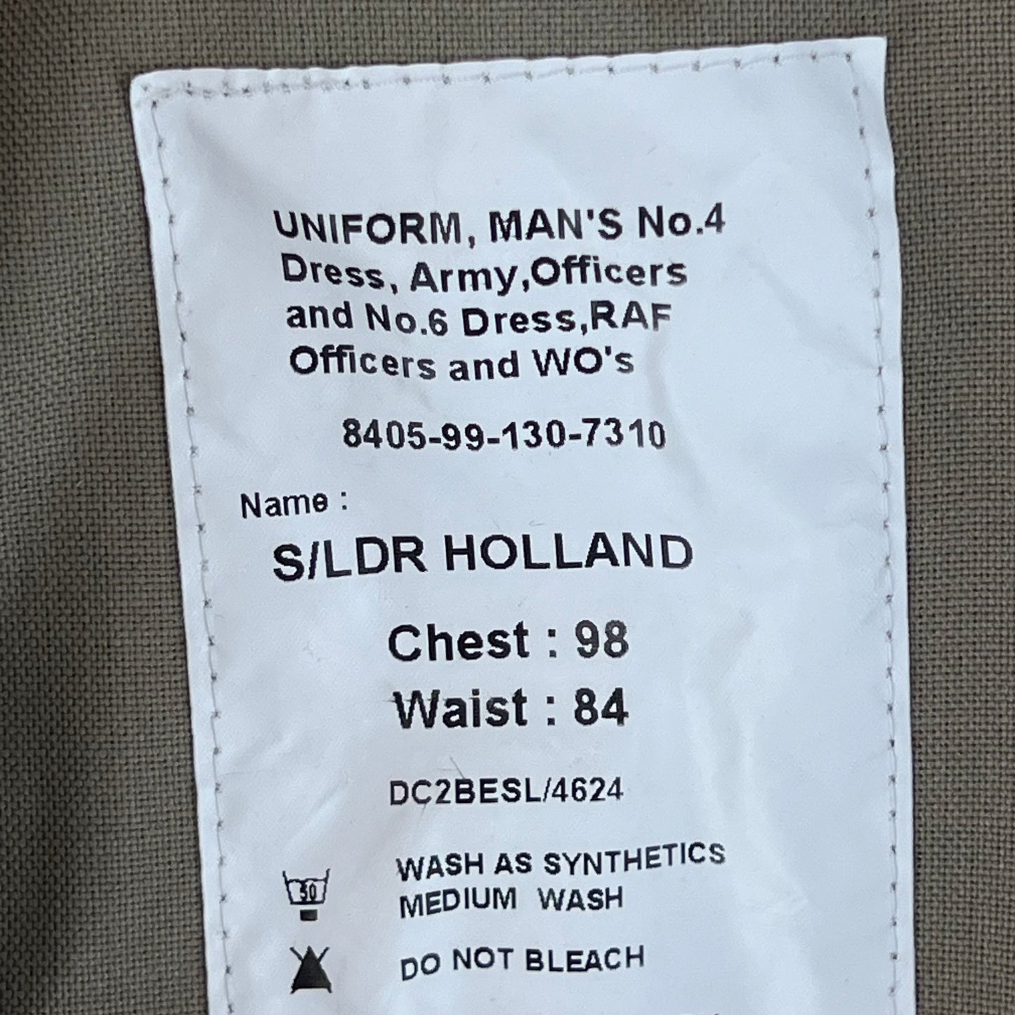 British RAF No. 6 Tropical Dress Jacket w/ Belt - Medium