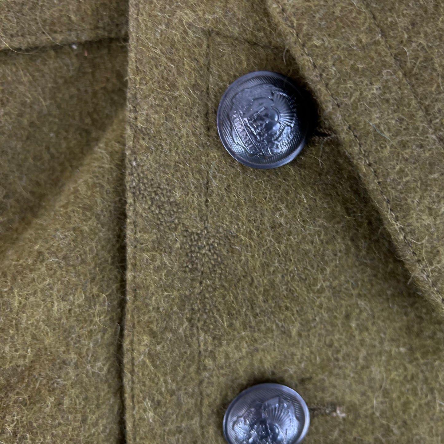 Romanian People's Army 60's Khaki Wool Greatcoat - Medium