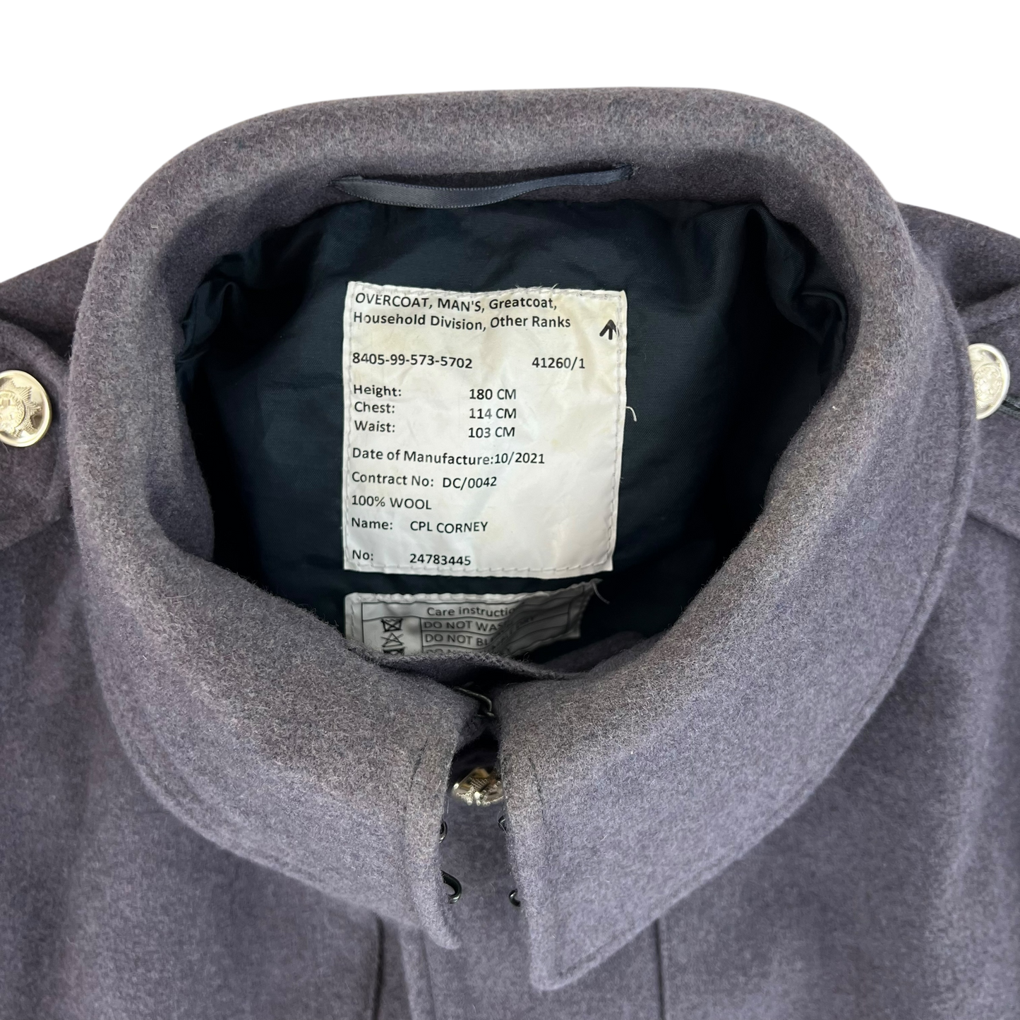 British Army Footguards Wool Greatcoat - Coldstream Guards - Large 180/114