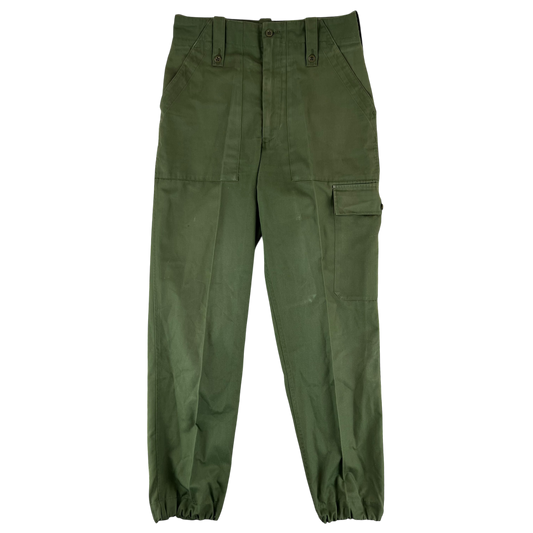 British Army Olive Green Fatigue Work Trousers - W31 L29