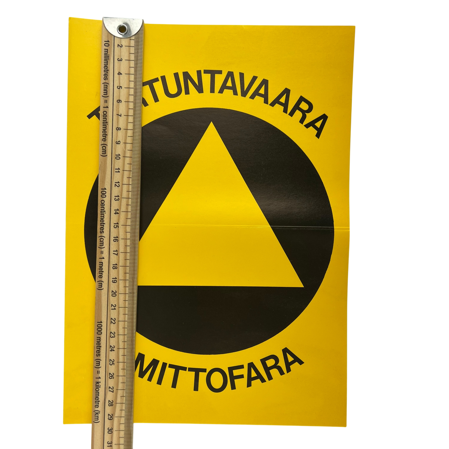 Finnish Army M64/65 Warning Sign - "Risk of Infection"