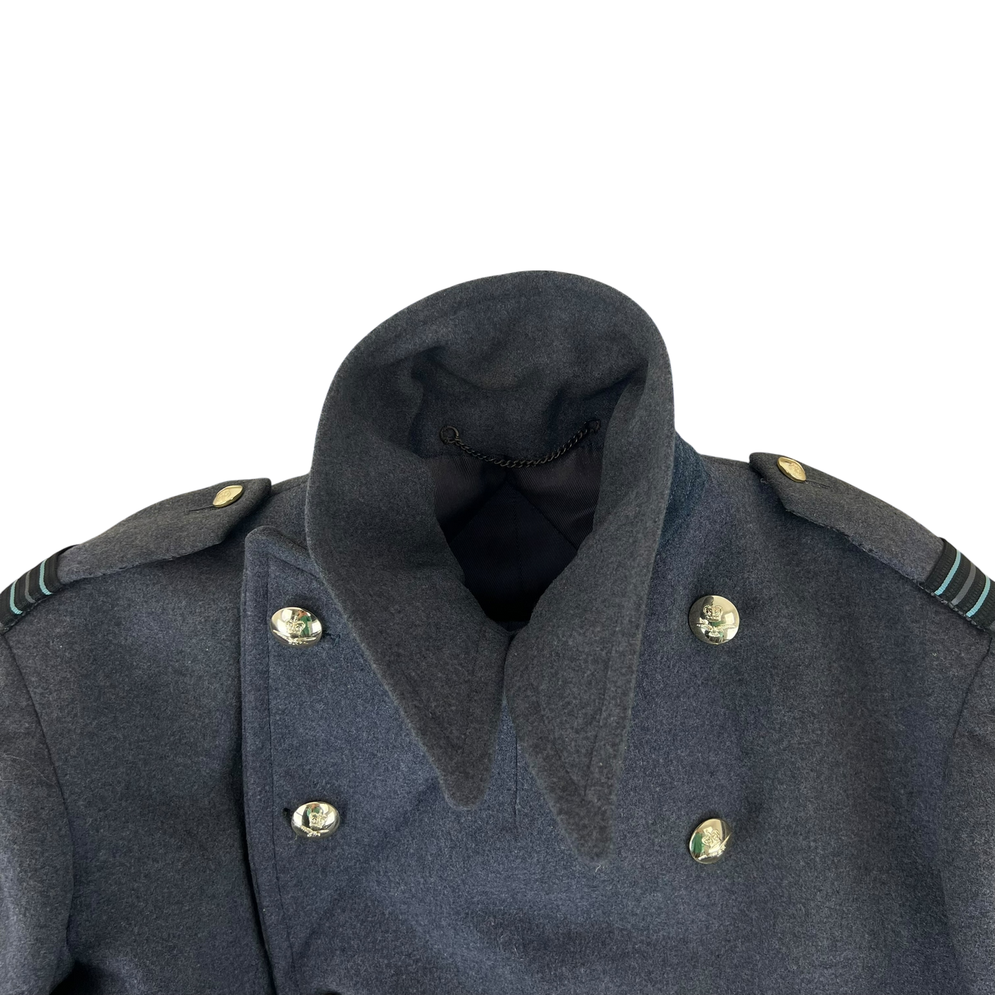 British RAF 40s Wool Greatcoat - Large