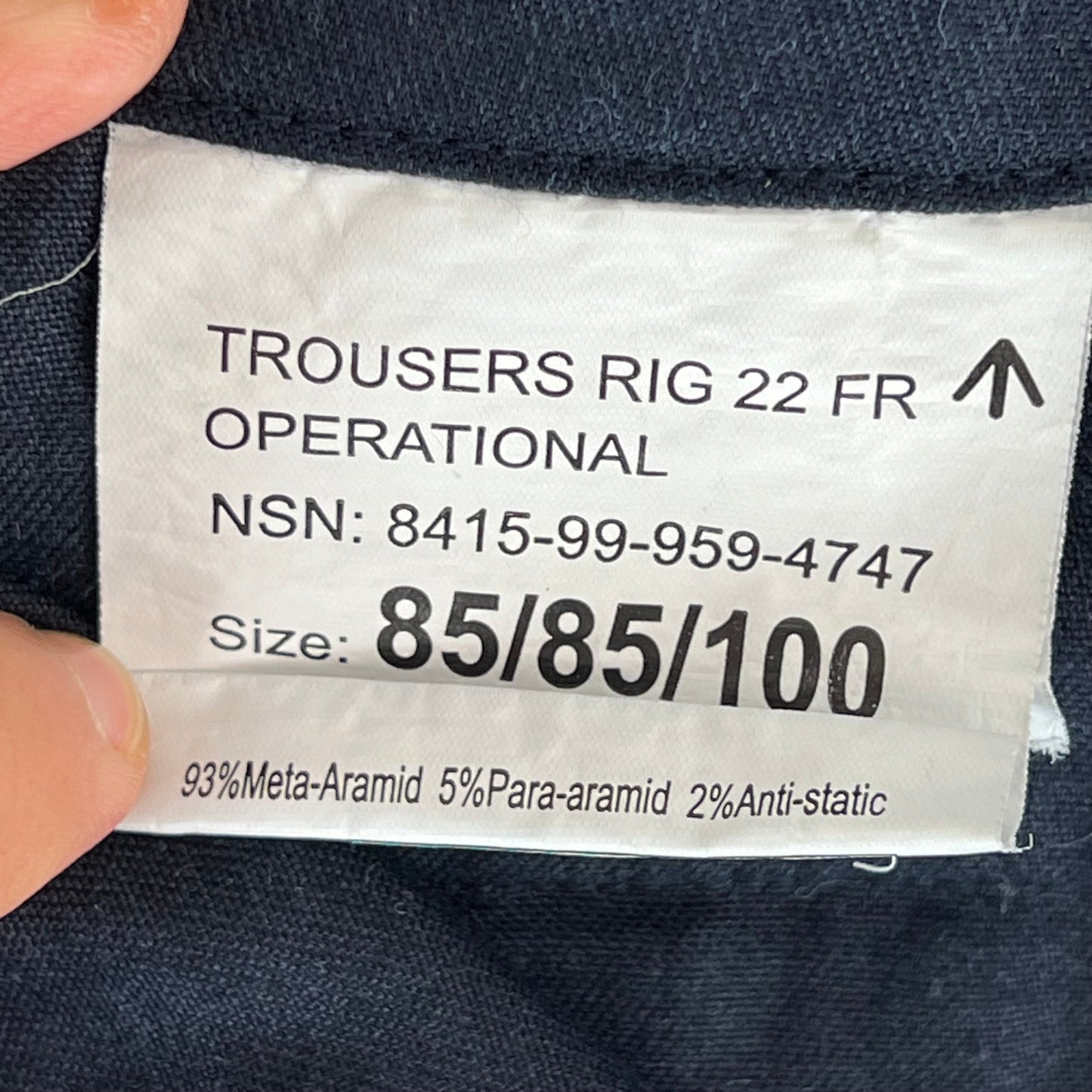 British Royal Navy FR Combat Trousers - W33 L32.5