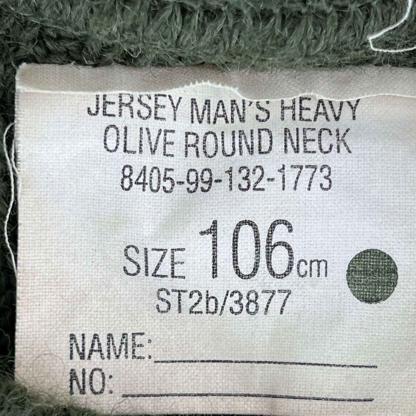 British Army Olive Green Pullover Jumper - Medium 106cm