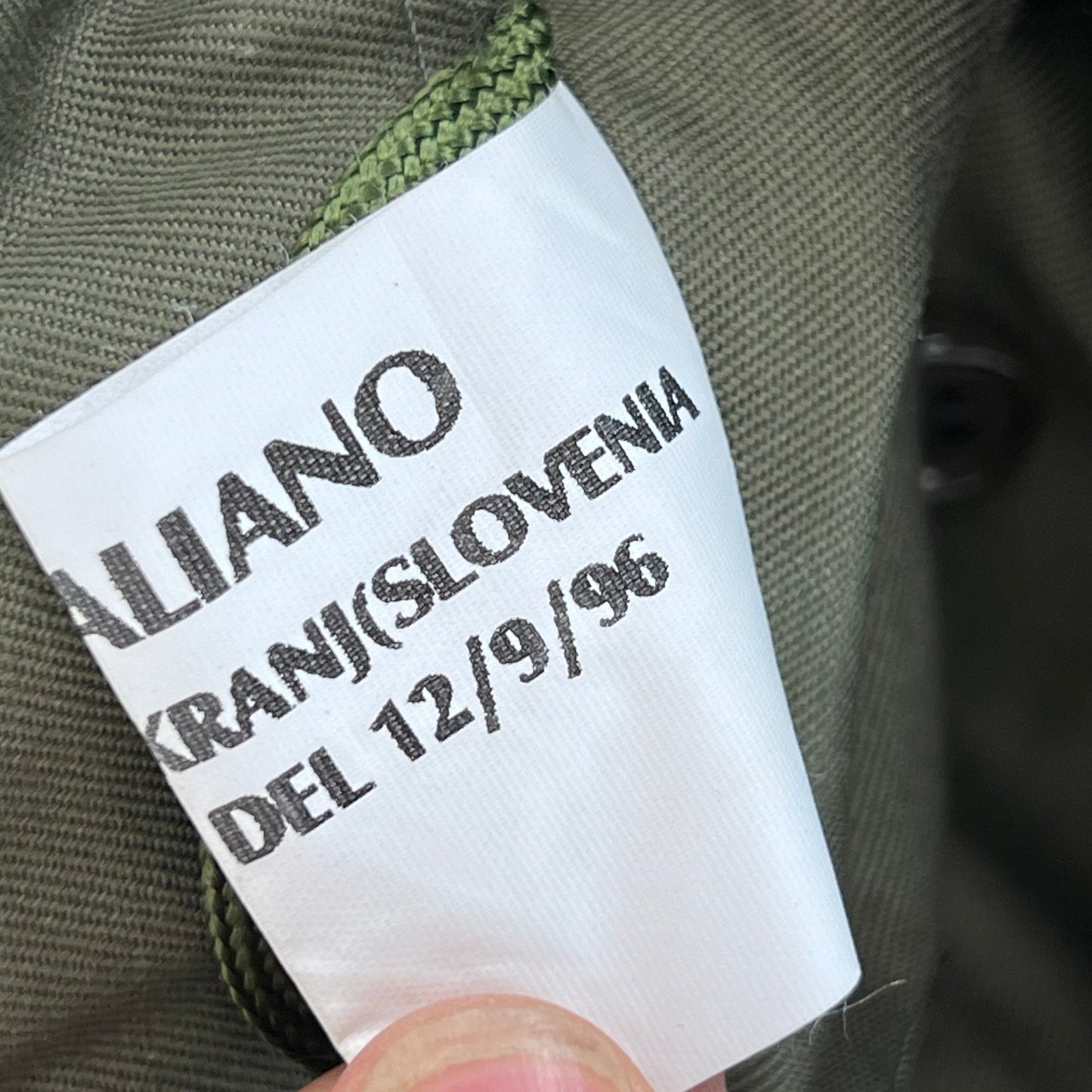 Italian Army Roma 75 Olive Green Drab Parka w/ Winter Liner - Large